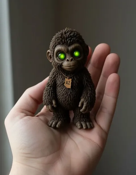 Mogollon Monster figure — actual size in hand