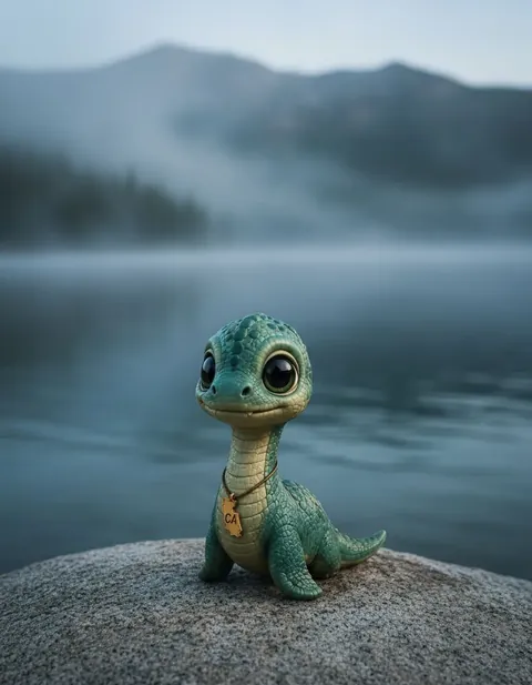 Tessie figure — in its habitat