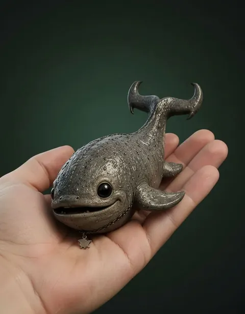 Slide-Rock Bolter figure — actual size in hand