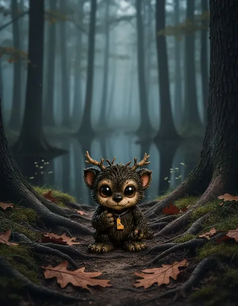 Pukwudgie figure — in its habitat