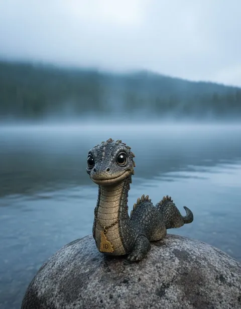 Sharlie figure — in its habitat