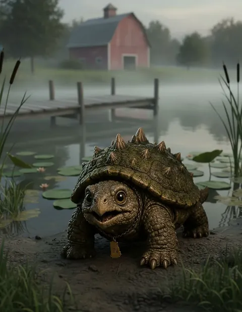 Beast of Busco figure — in its habitat