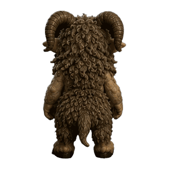 Pope Lick Monster figure — side view