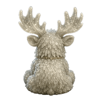 Specter Moose figure — side view