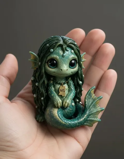 Mercritis figure — actual size in hand