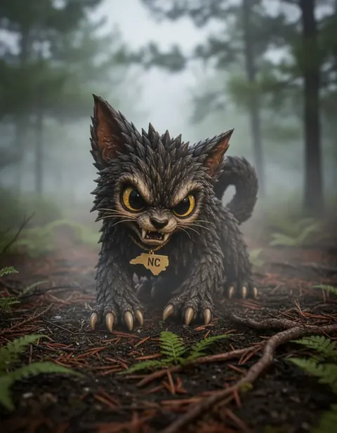 Beast of Bladenboro figure — in its habitat