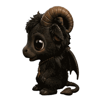 Jersey Devil figure — back view
