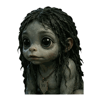 Water Babies figure — detail view