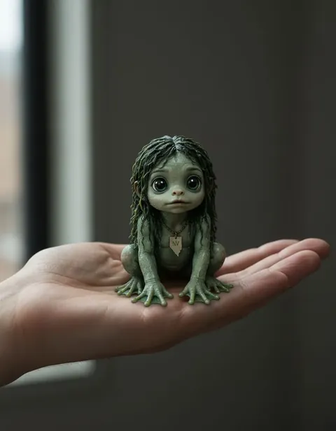 Water Babies figure — actual size in hand