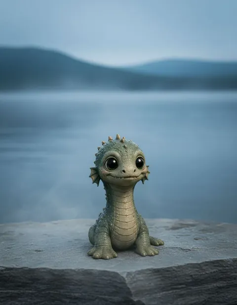 Champ figure — in its habitat