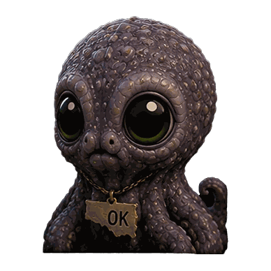 Oklahoma Octopus figure — detail view