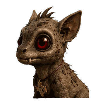 Chupacabra figure — detail view