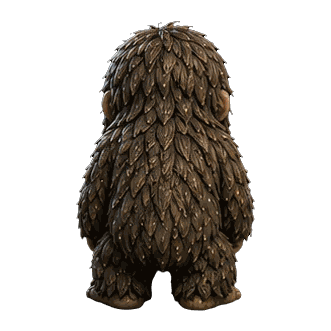 Sasquatch figure — side view