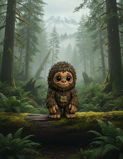 Sasquatch figure — in its habitat