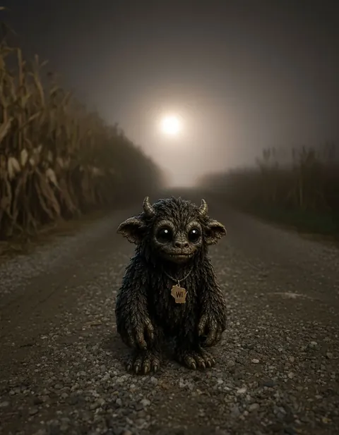 Beast of Bray Road figure — in its habitat